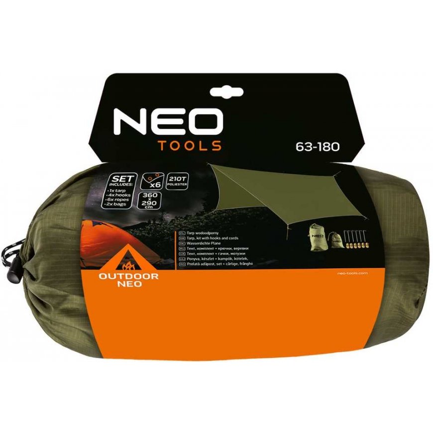 Neo Tarp neperšlampamas 360 x 290 cm 210T PU3000 – 4