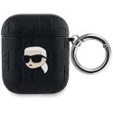 Karl Lagerfeld KLA2PGKIPK AirPods 1|2 cover czarny|black Monogra