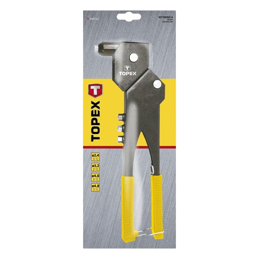 Topex Rivet for aluminum rivets 2.4 / 3.2 / 4.0 / 4.8 mm, multi-position – 2