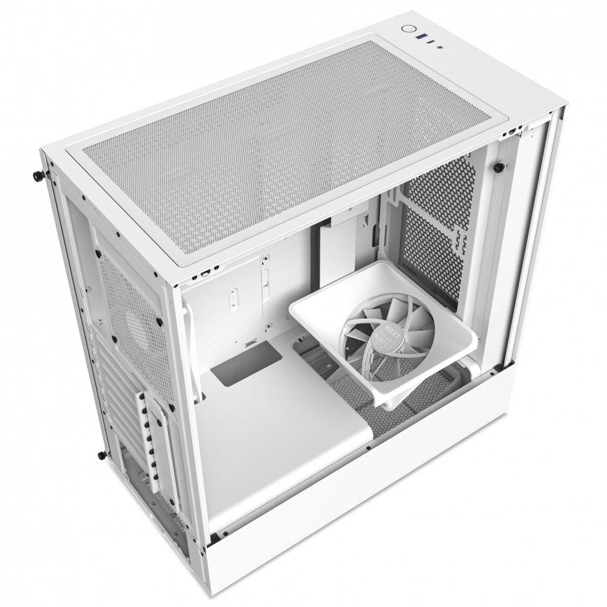 NZXT H5 Flow Midi Tower Balts – 4