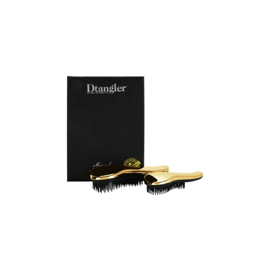 Dtangler Miraculous Gold Set - Gift set of hair brushes