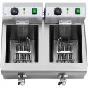 Royal Catering Electric power double fryer with tap 230 V 2 x 3000W 2 x 10 L Royal Catering Electric power double fryer with tap 230 V 2 x 3000W 2 x 10 L