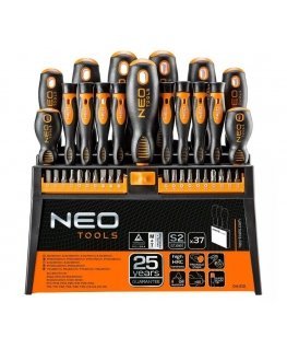 Set of screwdrivers and screwdriver bits Neo Tools 37 items