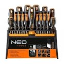 Skrūvgriežu un skrūvgriežu uzgaļu komplekts Neo Tools 37 vienības