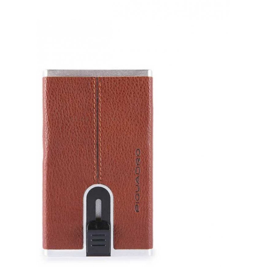 Piquadro Piquadro, Juodas Square, Leather, Card