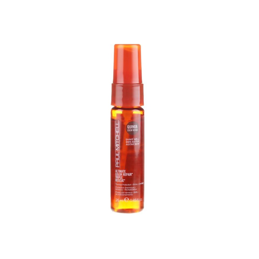 Paul Mitchell, Ultimate Color Repair Triple Rescue, Hair Leave-In Cream Treatment, Thermal Protection/Shine & Condition, 25 ml – 2