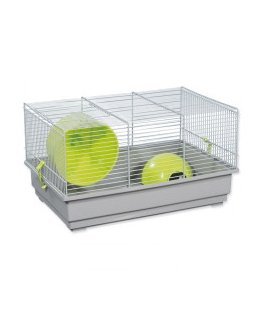 Cage : Placek Small Animal Richard, 39*25.5*22 cm, grey|green