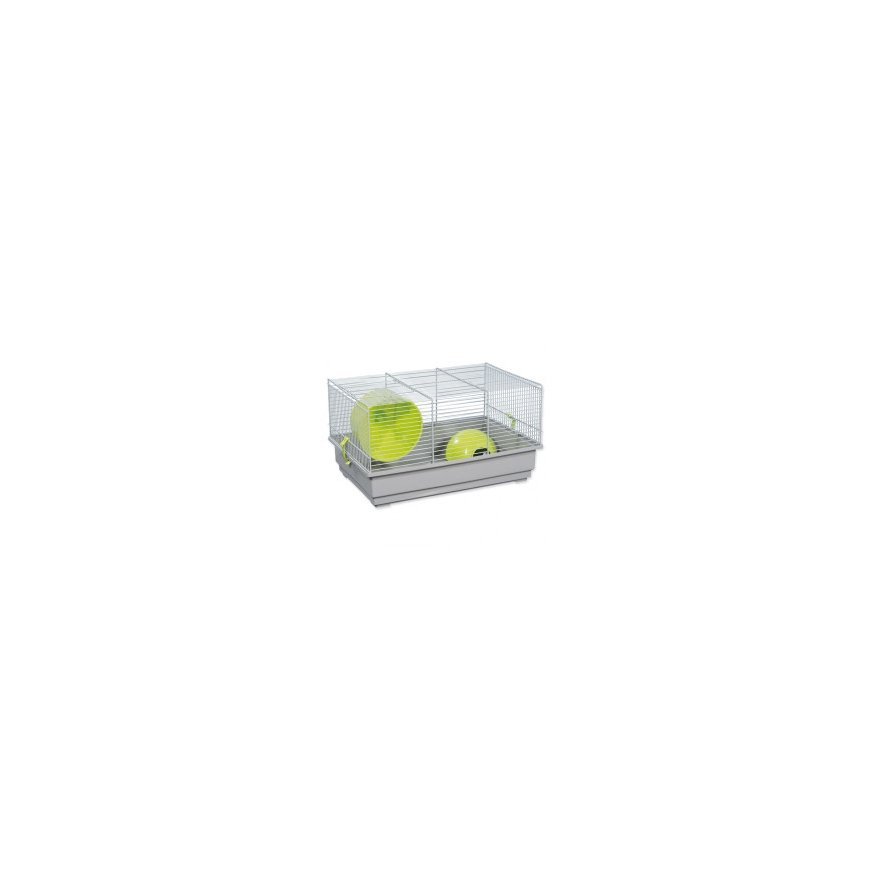 Cage : Placek Small Animal Richard, 39*25.5*22 cm, grey|green