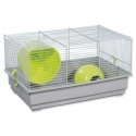 Cage : Placek Small Animal Richard, 39*25.5*22 cm, grey|green Cage : Placek Small Animal Richard, 39*25.5*22 cm, grey|green