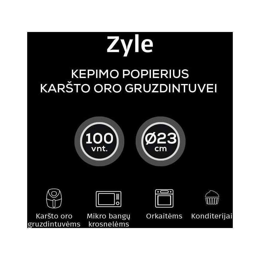 Kepimo popierius karšto oro gruzdintuvei Zyle ZY3520AFP – 3