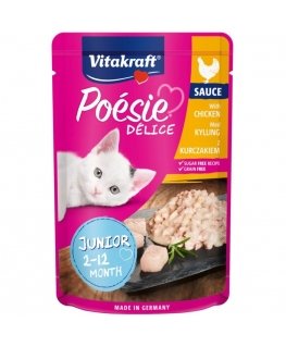 VITAKRAFT POESIE DELICE JUNIOR kana - kassi märgtoit - 85 g
