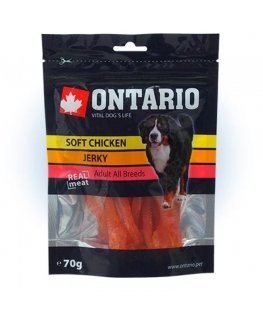 Treats for dogs : Ontario Soft Chicken Jerky, 70 g