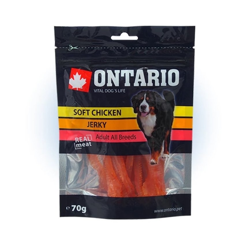Treats for dogs : Ontario Soft Chicken Jerky, 70 g