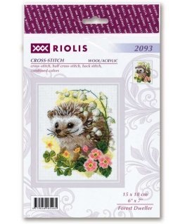 Uab Riolis Cross stitch kit Forest Dweller 15x18 SR2093