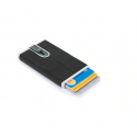 Piquadro, Black Square, Leather, Card Holder, Square Sliding System, PP4825B3R, Black, For Men Piquadro, Black Square, Leather, Card Holder, Square Sliding System, PP4825B3R, Black, For Men