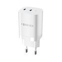Forever TC-07 PD QC charger 1x USB-C 1x USB 30W white + USB-C - Forever TC-07 PD QC charger 1x USB-C 1x USB 30W white + USB-C -