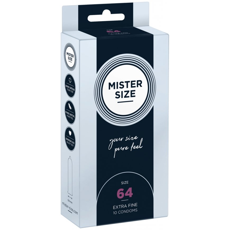 MISTER SIZE 64 10 шт Гладкий