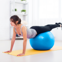 Reabilitacinis gimnastikos kamuolys 65 cm su rankine pompa, mėlynas, REBEL ACTIVE Reabilitacinis gimnastikos kamuolys 65 cm su rankine pompa, mėlynas, REBEL ACTIVE