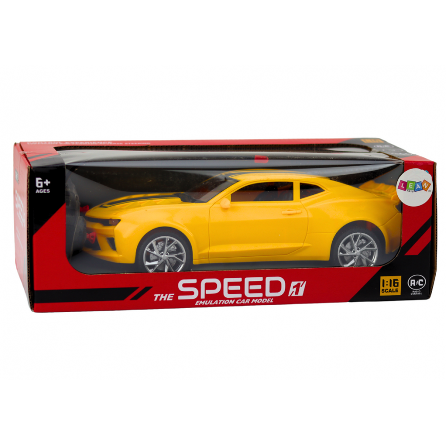 Lean Toys Toy Car Remote Controlled Sports Car RC 1:16 Geltona – 5