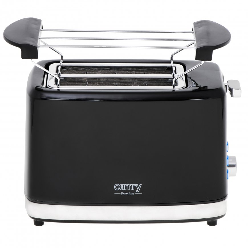 Camry Premium CR 3218 toaster 6 2 slice(s) 900 W Black, Silver – 3