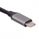 Akyga AK-AD-66 jaotur USB 3.2 Gen 1 (3.1 Gen 1) Type-C 1000 Mbit/s Hõbe