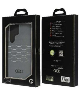 Case Audi IML Geometric Pattern Case S24 Ultra S928 gray/gray hardcase AU-IMLS24U-A6/D3-GY