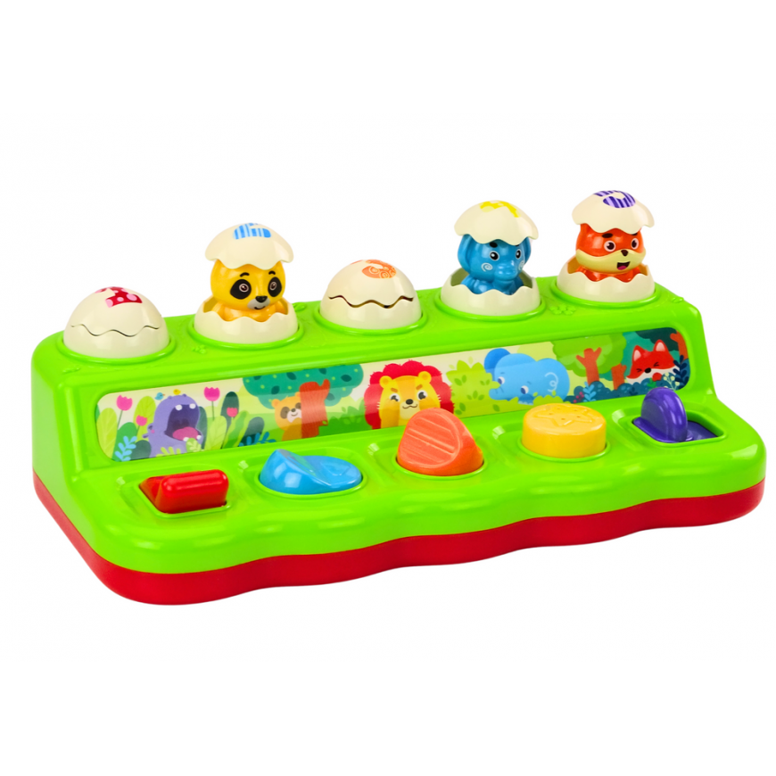 Lean Toys Pop Up Toy Pop Up Animals Educational Panel For Children Sounds – 2