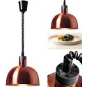 Royal Catering Infraraudonųjų IR maisto šildymo lempa, pakabinama, varinė, skersmuo. 29 cm 250 W Royal Catering Infraraudonųjų IR maisto šildymo lempa, pakabinama, varinė, skersmuo. 29 cm 250 W