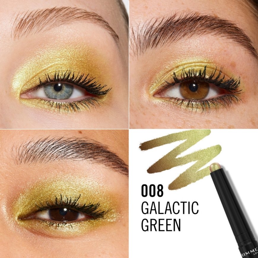 Rimmel Wonder'Last akių šešėliai 1,64 g 008 Galactic Green Tviskėjimas – 3