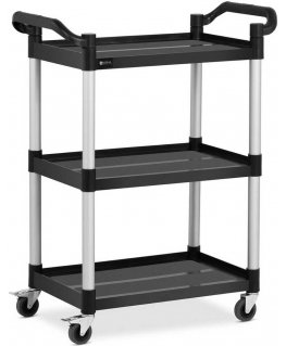 Royal Catering Serving trolley, 3 plastic shelves, 63 x 40 cm, up to 90 kg