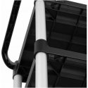 Royal Catering Serving trolley, 3 plastic shelves, 63 x 40 cm, up to 90 kg