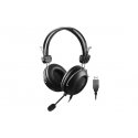 A4Tech HU-35 Гарнитура Проводная Оголовье USB тип-A Черный A4Tech HU-35 Гарнитура Проводная Оголовье USB тип-A Черный