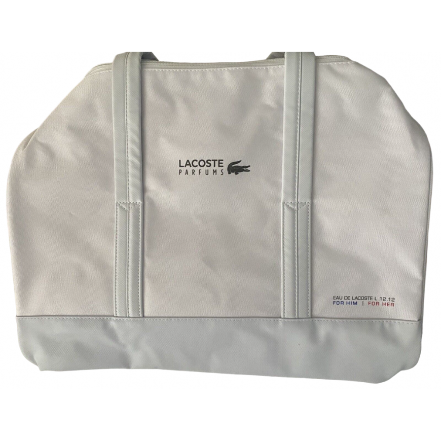 Lacoste, Eau de Lacoste L.12.12, Polyester, Bag, Weekend Bag, White, Unisex, 16 x 10 x 10 inch – 2