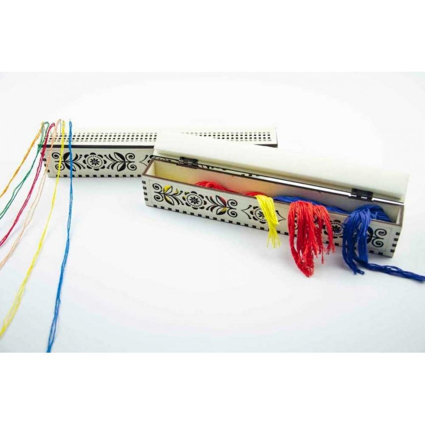 BOBKOV DENIS FOP, reg. No. 2893417695 Needle holder on a wooden base. Ivory, 100 holes OG-003 – 2