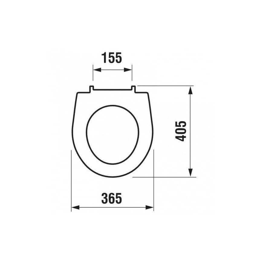 Unitazo dangtis Jika Lyra Plus 93381, 37,5 x 41 cm – 3