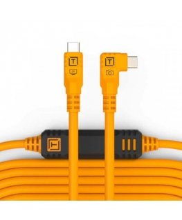 Tether Tools TetherPro USB-C auf USB-C rechter Winkel orange 9.4m