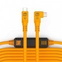 Tether Tools TetherPro USB-C auf USB-C rechter Winkel oranžinis 9,4m Tether Tools TetherPro USB-C auf USB-C rechter Winkel oranžinis 9,4m