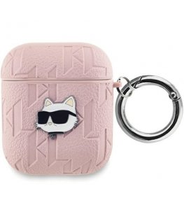 Karl Lagerfeld KLA2PGCHPP AirPods 1|2 cover różowy|pink Monogram
