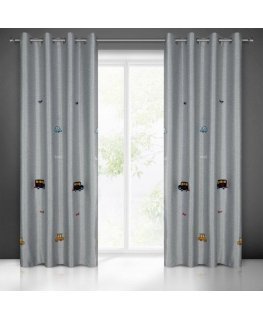 Eurofirany Euro curtains ZAS/ALVIN/SRE+NI 140X250 TRANSPARENT