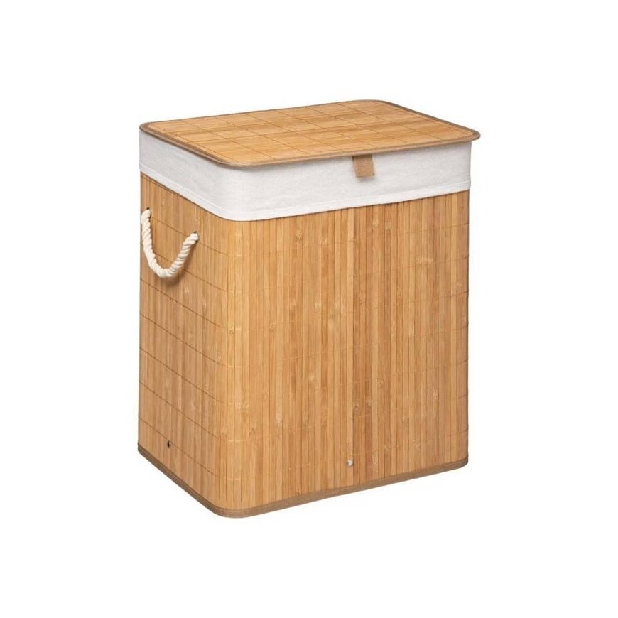 Five_S_Smart Skalbinių krepšys 5five Simply Smart, 60 l, balta/smėlio