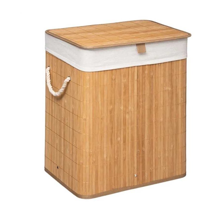 Five_S_Smart Skalbinių krepšys 5five Simply Smart, 60 l, balta/smėlio – 4
