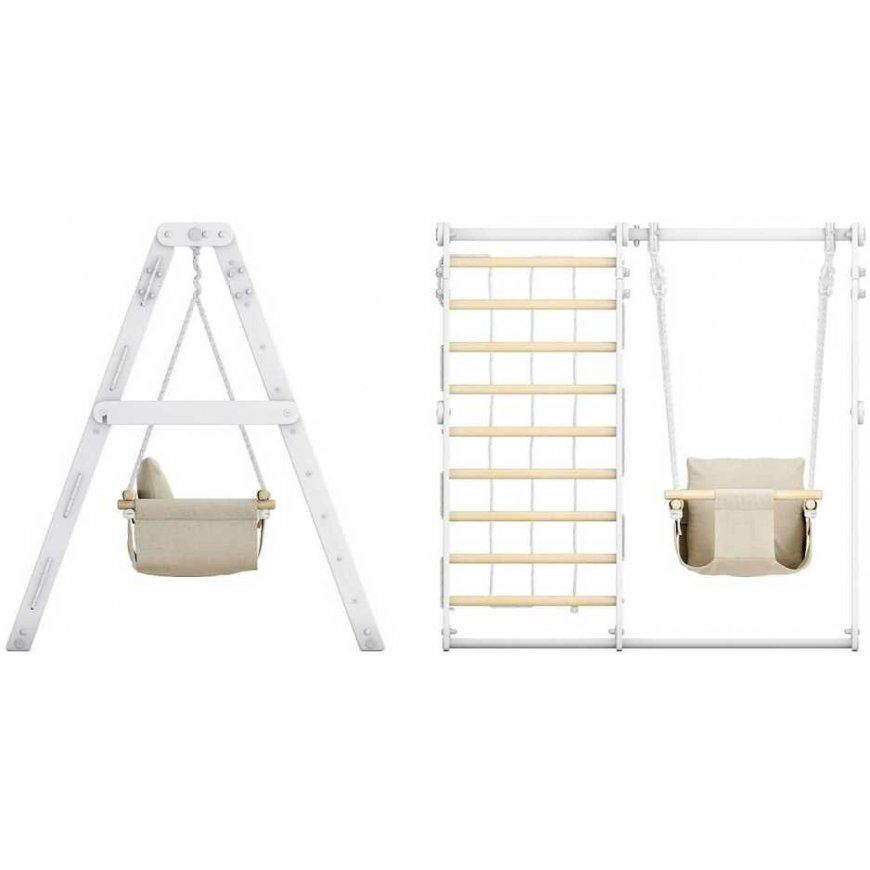 Multifunctional wooden sports complex for children SANRO R-WOOD white, 108.5x109x96cm, up to 50kg – 3