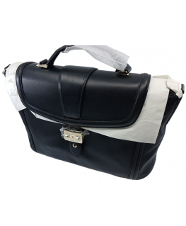 Lancel, Lancel, Leather, Handbag, Juodas