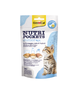 Kitten treats : Gimborn Nutri Pockets JUNIOR MIX with Cheese and