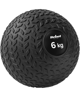 Small medicine ball for rehabilitation exercises Slam Ball 23cm 6kg, REBEL ACTIVE