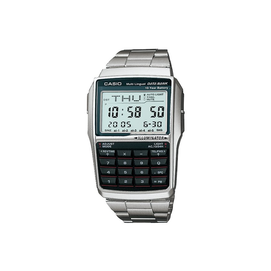 Casio DBC-32D-1ADF rokas pulkstenis Rokaspulkstenis Elektronisks Melns, Nerūsējošs tērauds