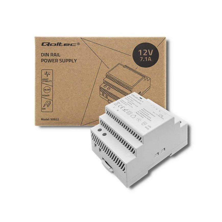 No name Qoltec Din Rail barošanas