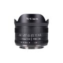 7Artisans 7.5mm F2.8 Mark II MILC (Peeglita vahetatavate objektiividega kaamera) Lai kalasilmobjekti