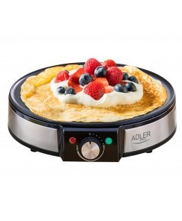 Adler AD 3058 crêpe-pannu 1 kreppi(ä) 1600 W musta, Ruostumaton teräs