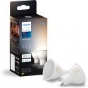 Philips Hue LED smart bulb, BT, White ambiance, GU10, 4.2 W, 2-pack Philips Hue LED smart bulb, BT, White ambiance, GU10, 4.2 W, 2-pack